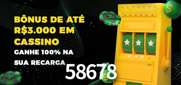 58678 melhor bônus de depósito