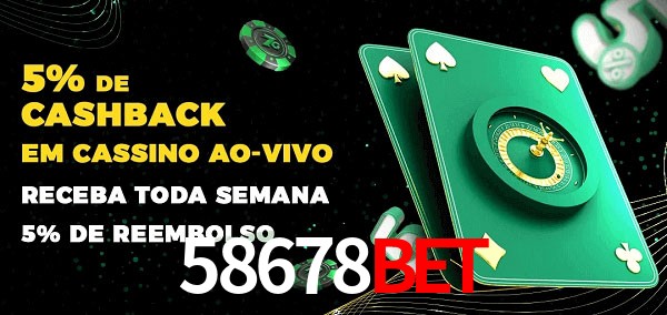 Promoções do cassino ao Vivo 58678bet